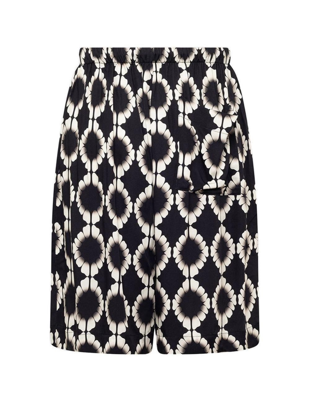 Shorts con coulisse in nero Laneus - uomo 