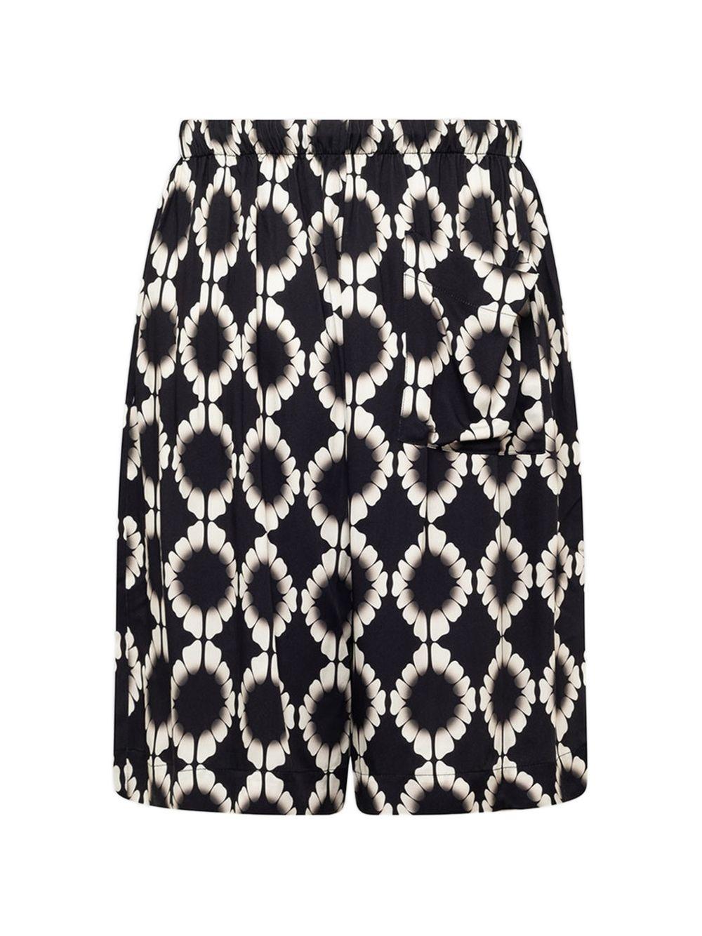 Shorts con coulisse in nero Laneus - uomo 