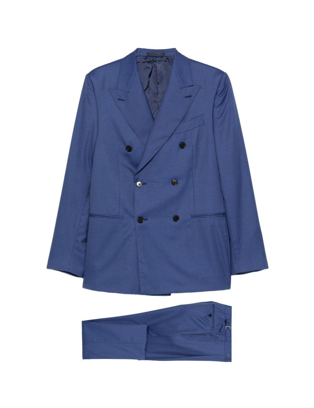 Completo doppiopetto Norma in blu Caruso - uomo 