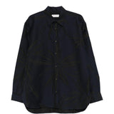 Camicia in viscosa croom in blu Dries van noten - uomo 
