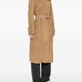 Cappotto con cintura in marrone Golden goose - donna 