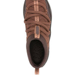 Sneakers slip-on imbottite in marrone 