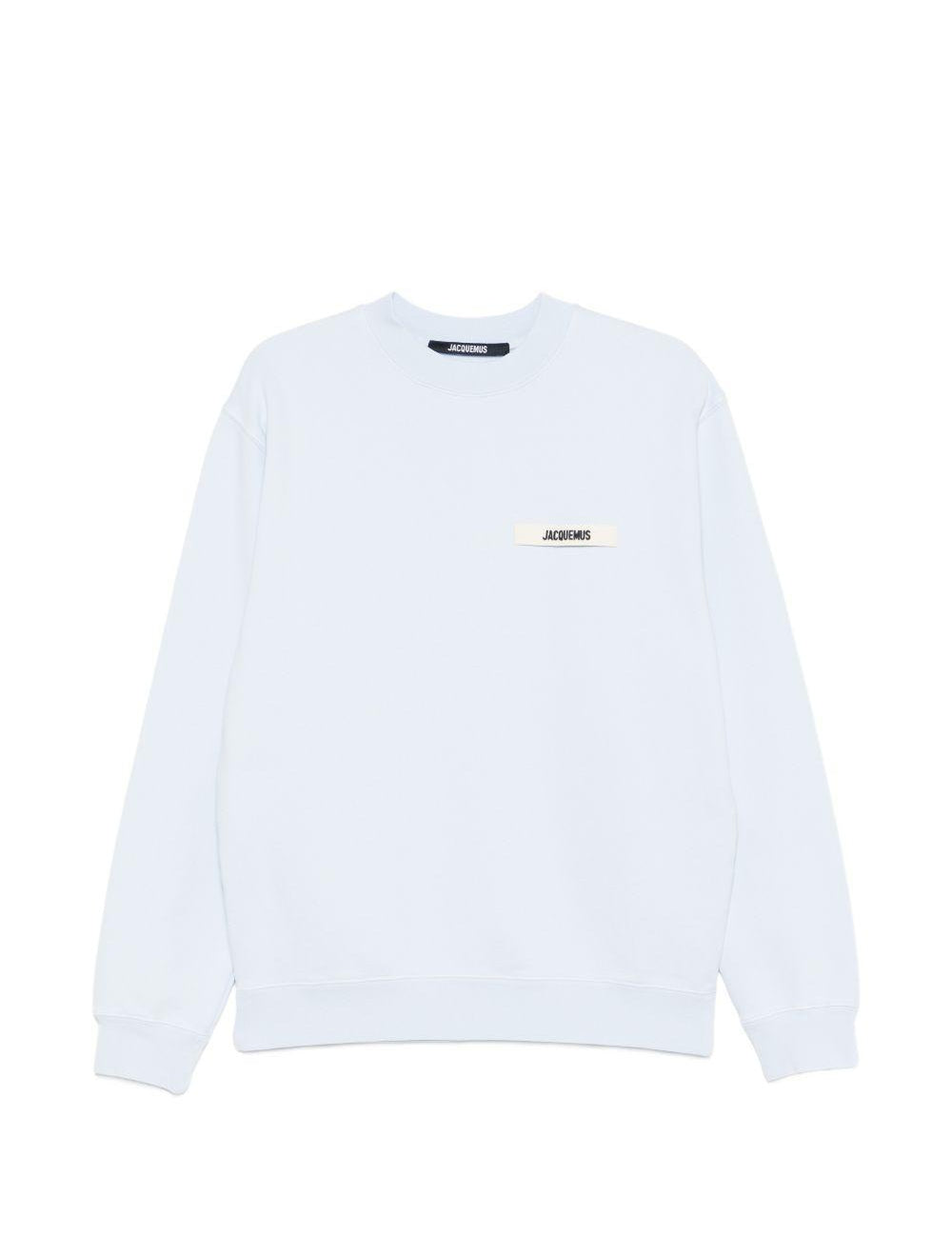 Felpa con logo in azzurro Jacquemus - uomo 