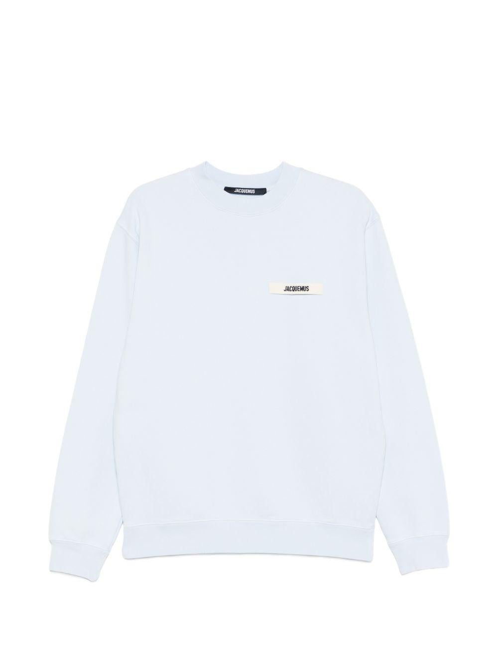Felpa con logo in azzurro Jacquemus - uomo 