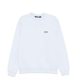 Felpa con logo in azzurro Jacquemus - uomo 
