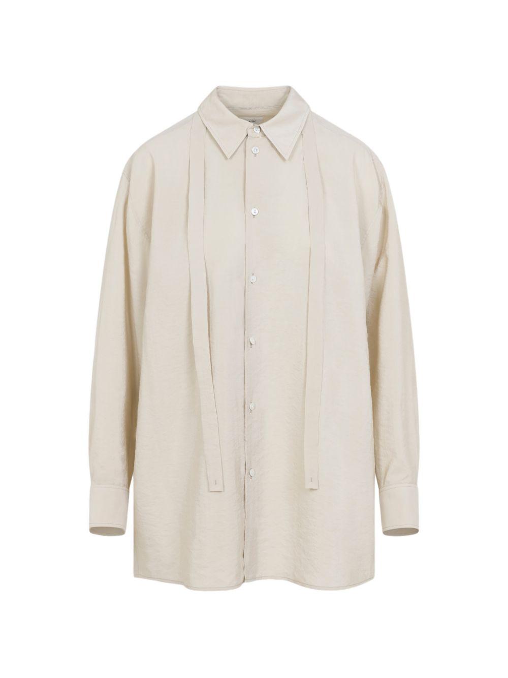 Camicia con nodo in beige Lemaire - donna 