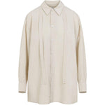 Camicia con nodo in beige Lemaire - donna 