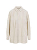 Camicia con nodo in beige Lemaire - donna