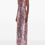 Abito lungo in paillettes in viola Simkhai - donna 