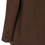 Blazer doppio petto con revers a lancia in marrone Brunello cucinelli - uomo 