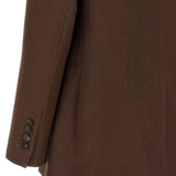 Blazer doppio petto con revers a lancia in marrone Brunello cucinelli - uomo 