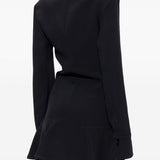 Abito mini con dettaglio con ruches in nero The attico - donna 