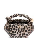Borsa a mano bou minicon stampa animalier Ganni - donna 
