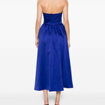 Abito midi con gonna svasata in blu Roland Mouret - donna 