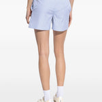 Shorts corti a righe in azzurro The attico - donna 