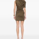 Abito la mini robe drapeado in marrone Jacquemus - donna 