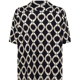 Camicia a fantasia in nero Laneus - uomo 