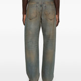 Jeans Berger de-Nîmes con effetto vissuto in blu Jacquemus - uomo 