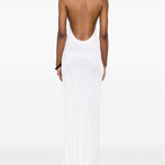 Abito lungo scollo americano Cleo in bianco The Andamane - donna 