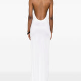 Abito lungo scollo americano Cleo in bianco The Andamane - donna 