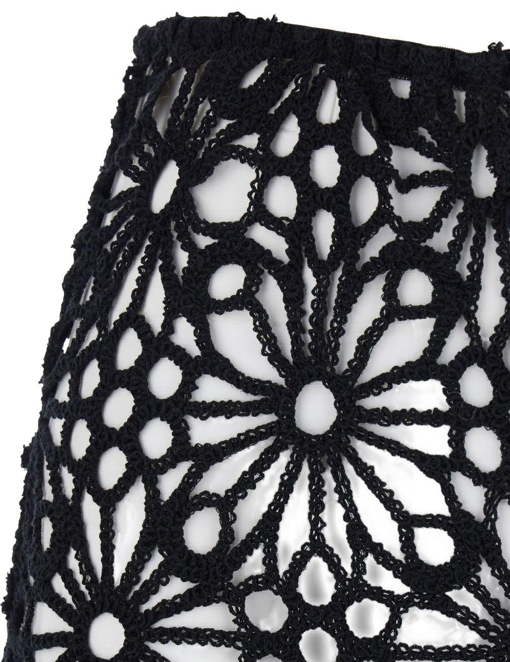 Pantaloni all'uncinetto in nero Norma Kamali - donna 