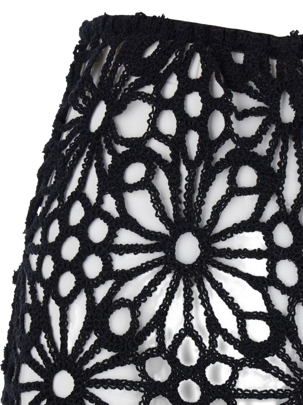 Pantaloni all'uncinetto in nero Norma Kamali - donna 