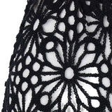 Pantaloni all'uncinetto in nero Norma Kamali - donna 