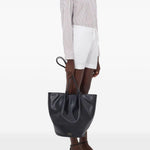 Shorts Malone con coulisse in bianco Loulou de saison - donna 