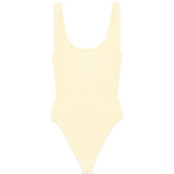 Costume da bagno con scollo quadrato in giallo pastello Hunza g - donna 