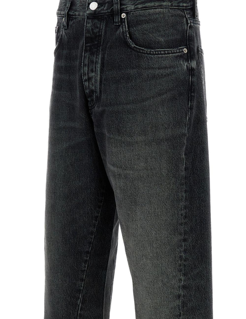 Jeans a gamba larga con cinque tasche in nero Sunflower - uomo 