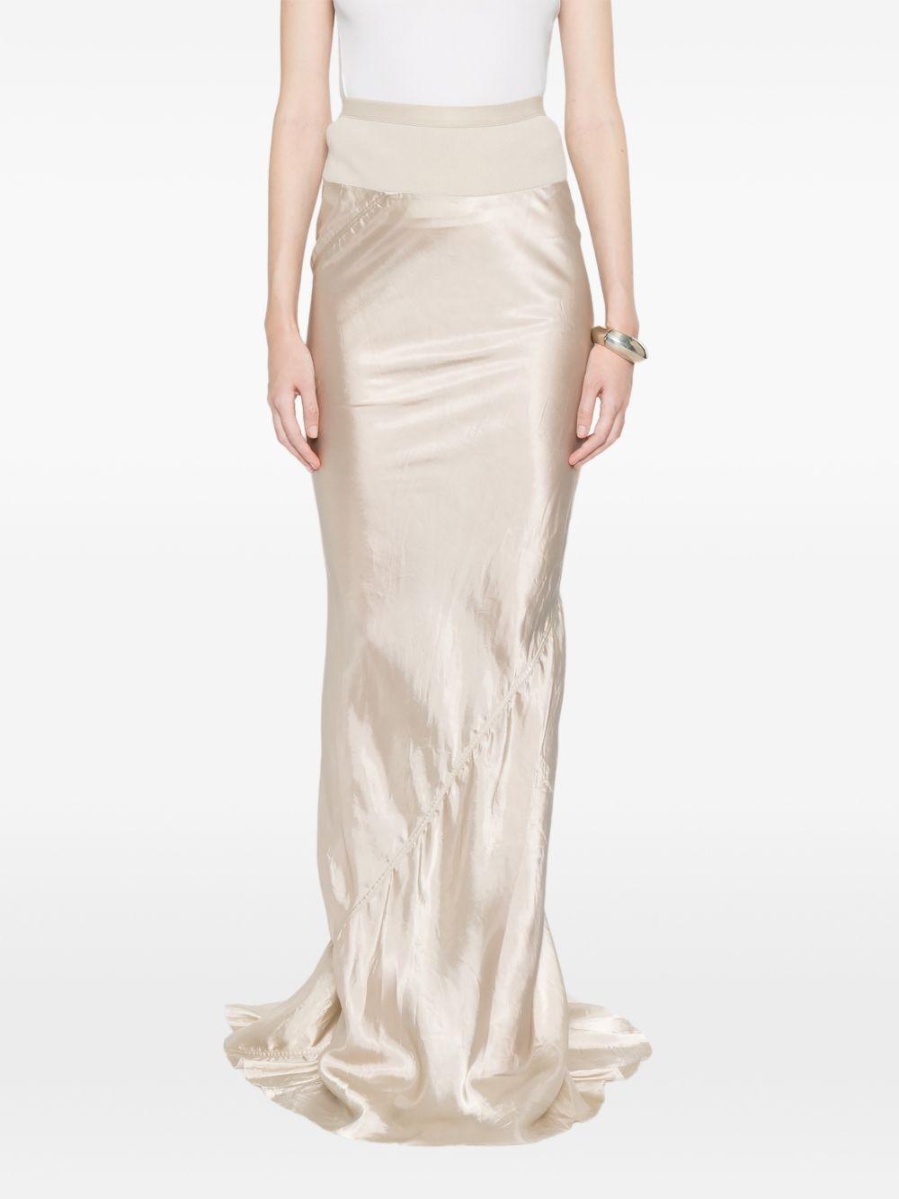 Gonna maxi coda in avorio Rick owens - donna 