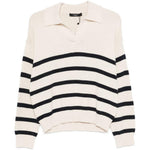 Maglione a righe a maniche lunghe in beige Maxmara weekend - donna 
