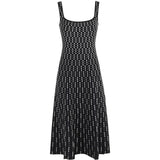 Abito midi ellison in nero staud - donna 