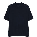 Polo con mezzo bottone in blu Kangra - uomo 