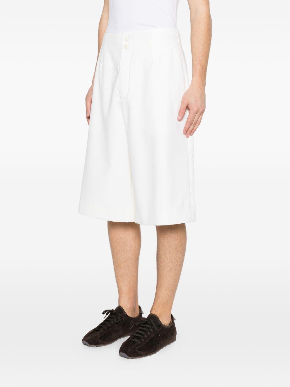 Pantaloncini con bottoni moisson in bianco Jacquemus - uomo 