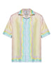 Camicia a maniche corte wave multicolore Casablanca - uomo
