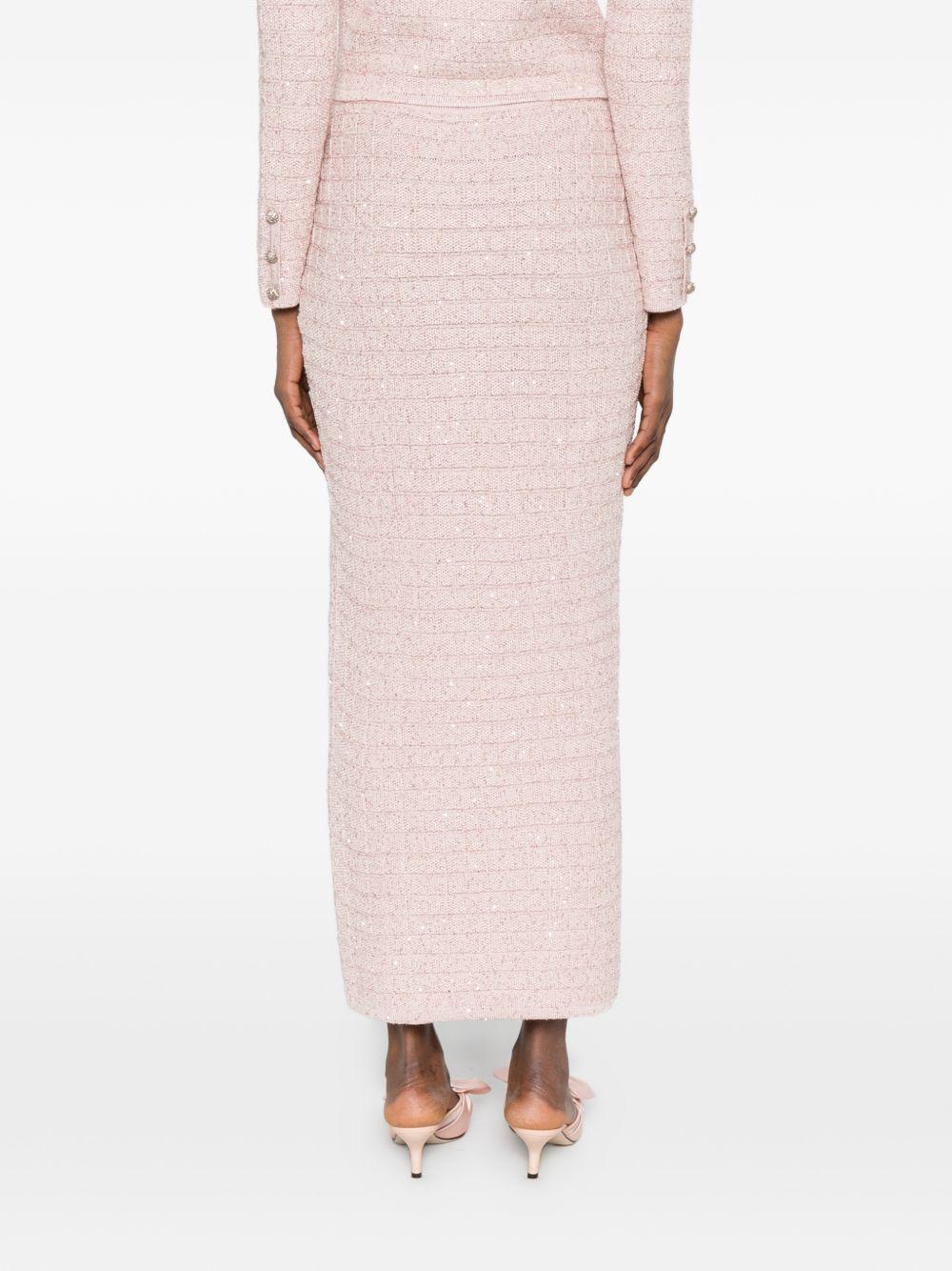Gona midi con paillettes in rosa Alessandra rich - donna 