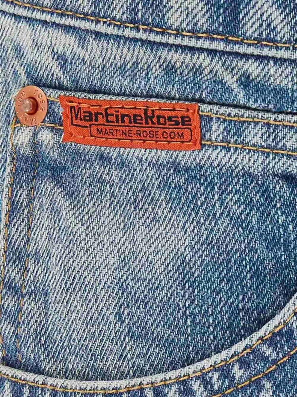 Jeans con design patchwork in blu Martine rose - uomo 