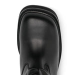 Stivali alti al ginocchio in pelle walk 35mm in nero The attico - donna 