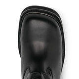 Stivali alti al ginocchio in pelle walk 35mm in nero The attico - donna 