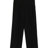 Pantaloni con pieghe in nero Forte forte - donna 