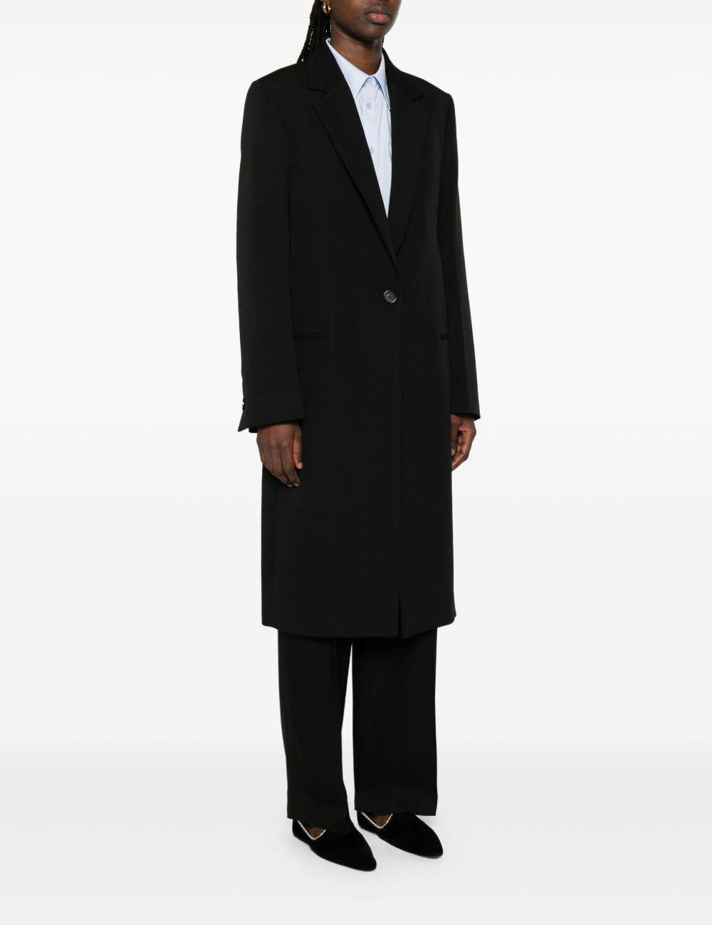 Cappotto sartoriale monopetto in nero Toteme - donna 