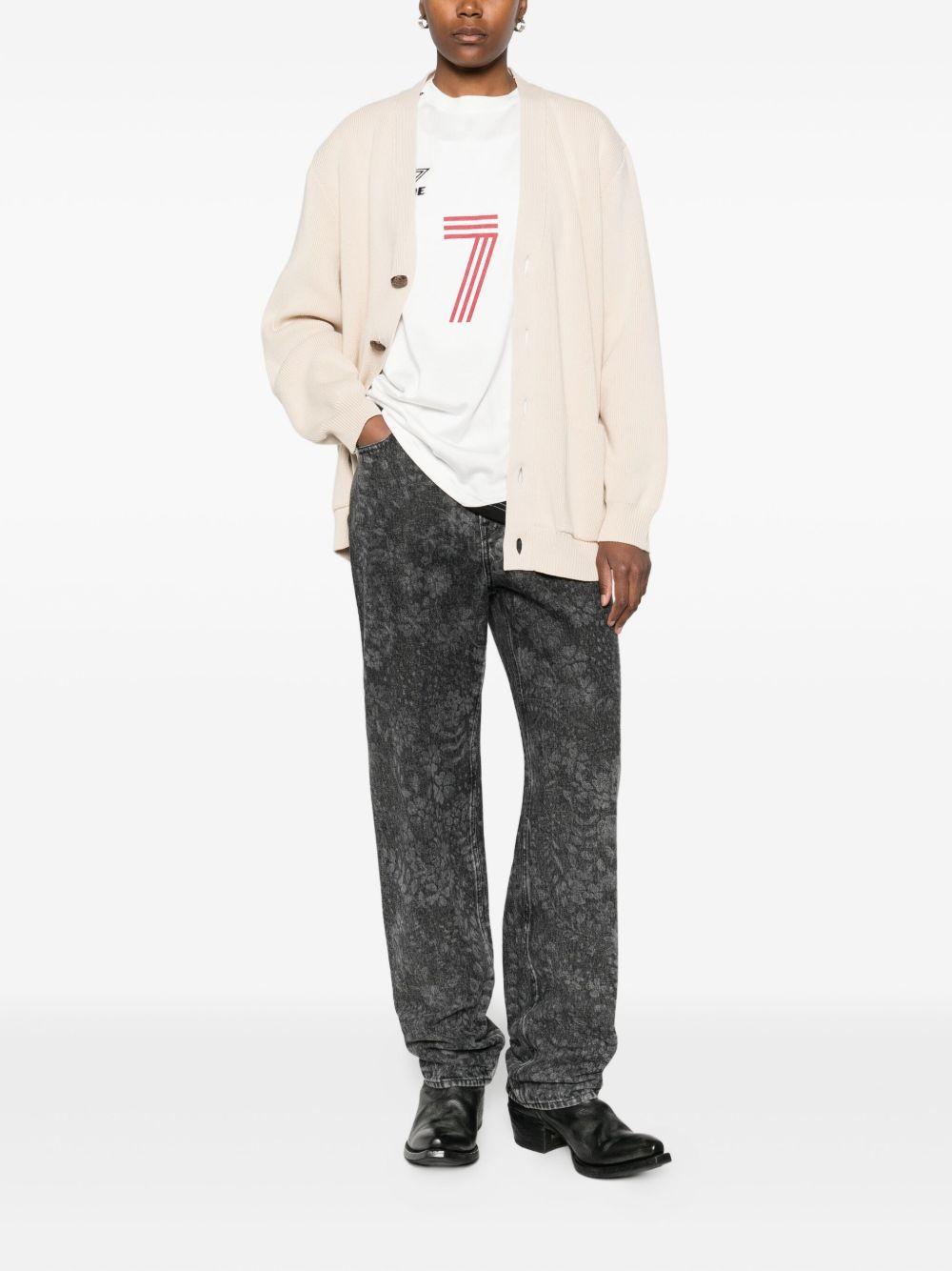 Jeans a gamba dritta in nero Golden goose - donna 