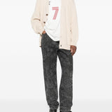Jeans a gamba dritta in nero Golden goose - donna 