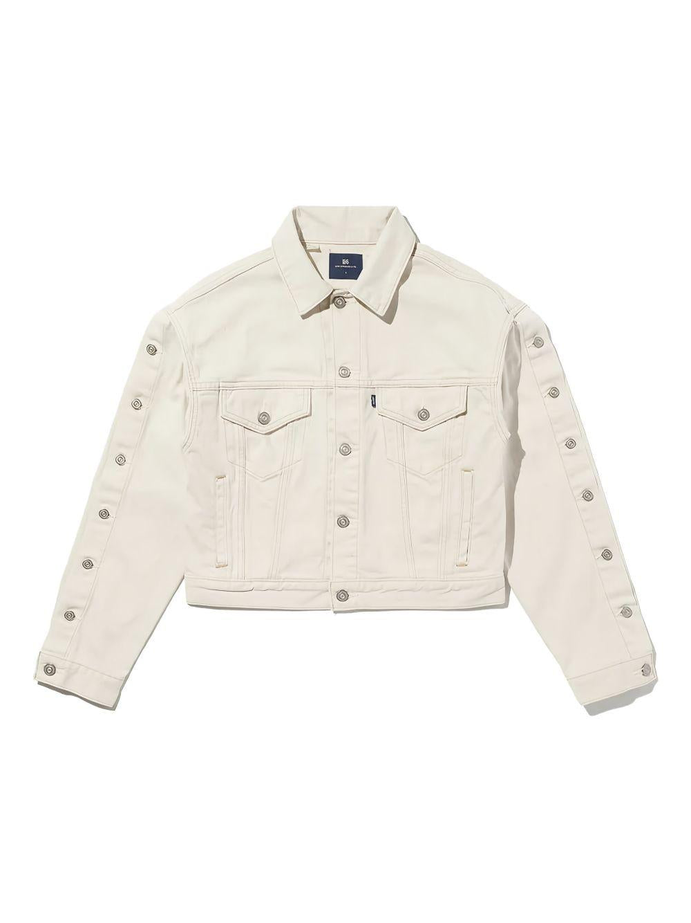 Giacca denim in bianco Levi's blue tab - uomo 