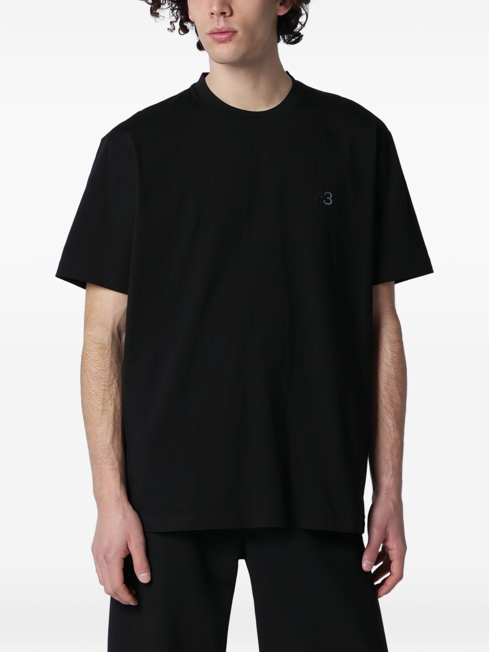 T-shirt con logo in nero Y-3 - uomo 