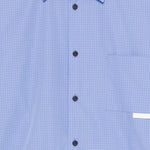 Camicia a quadri in blu Gr10k replicated - uomo 