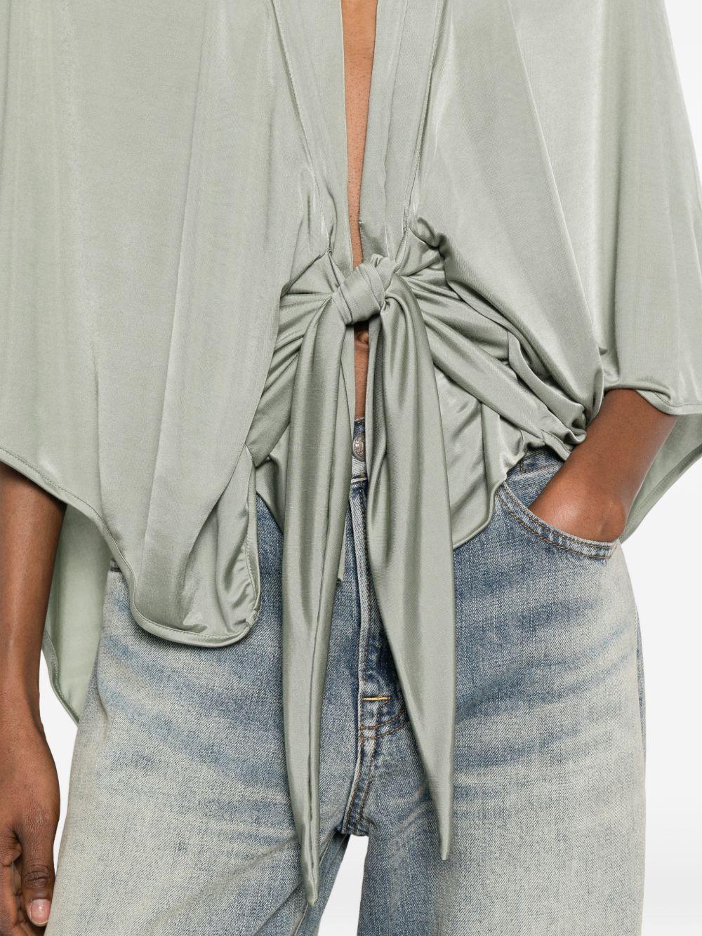 Blusa con nodo in argento Rick Owens Lilies - donna 