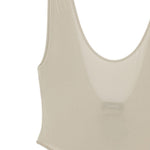 Body con scollo a V in grigio Wardrobe.Nyc - donna 