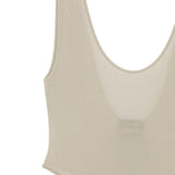 Body con scollo a V in grigio Wardrobe.Nyc - donna 